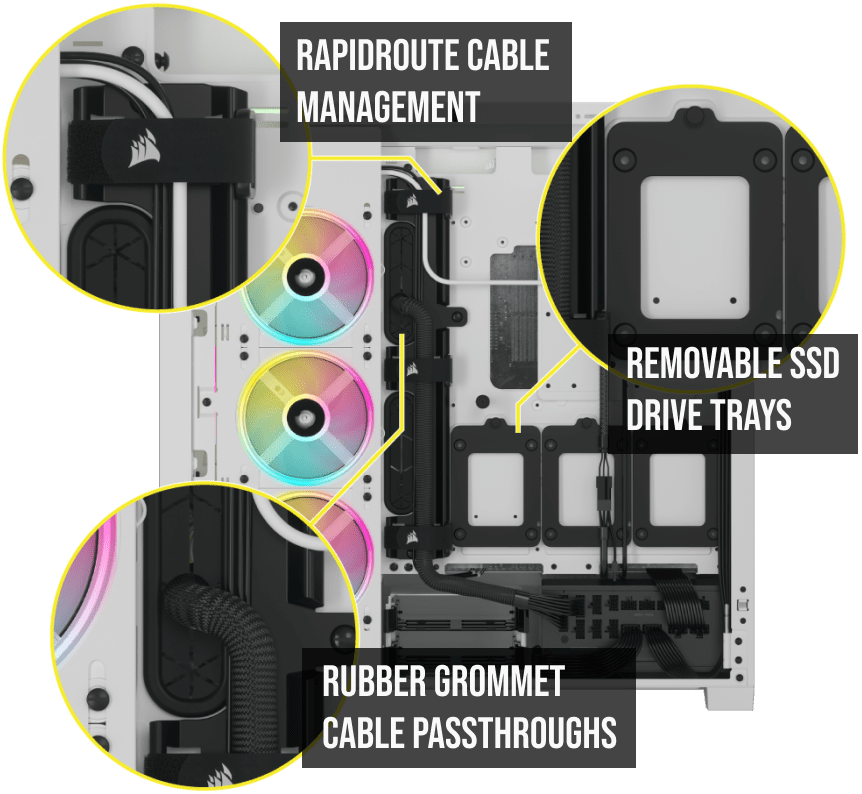 Case features showing the ease of DIY